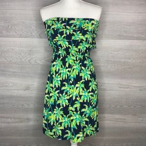 Strapless Palm Tree Dress by Crown & Ivy Small